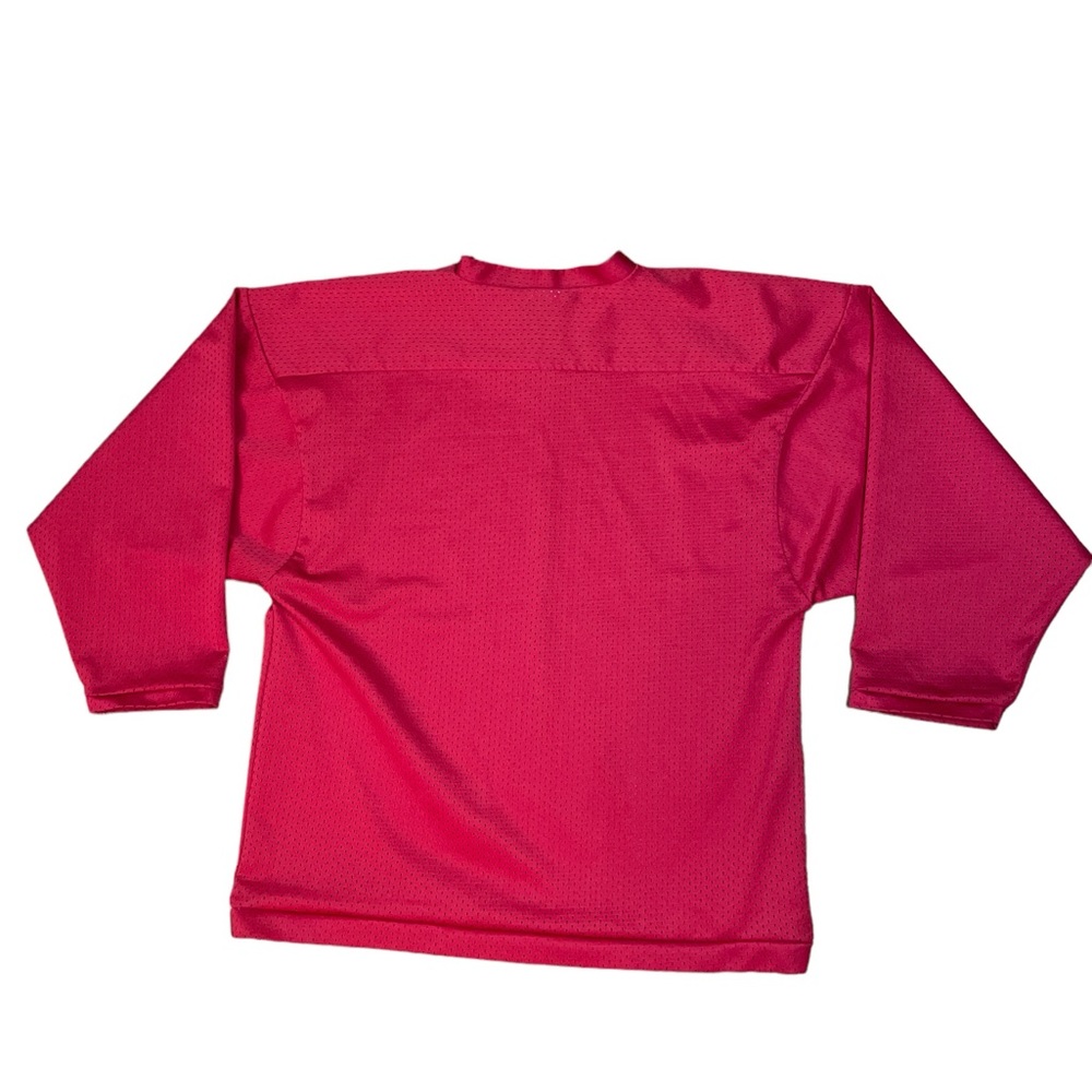Vintage K1 Sportswear Blank Red V Neck Jersey Made In‎ USA Size L Retro Jersey - Picture 7 of 9